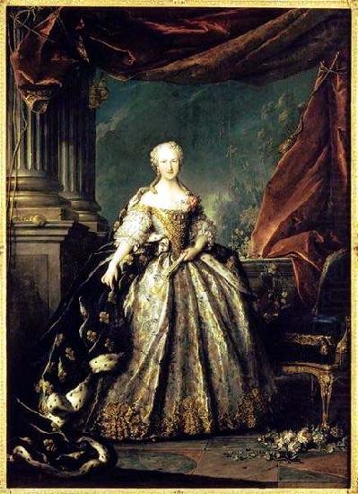 Louis Tocque Portrait of Maria Teresa of Spain as the Dauphine of France china oil painting image